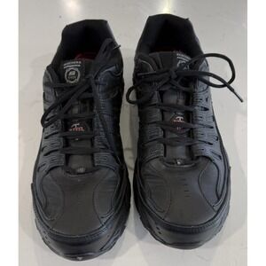 Sketchers Non-Slip Work Steel Toe Sneakers Black Memory Foam Men's 10.5 EUC